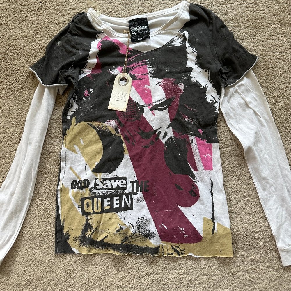 bsb Jeans Kids Girls Funky Cool Long Sleeve Shirt Size Small Brand New!!